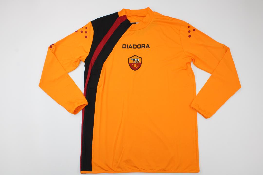 AAA Quality Roma 05/06 Away Yellow Long Soccer Jersey